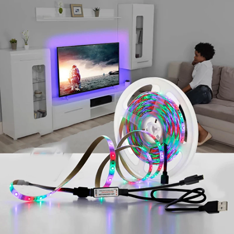 Светодиодная лента 2835SMD с питанием от USB, гибкая светильник ПА для подсветки телевизора, 5 в постоянного тока, 5 м
Светодиодная лента 2835SMD с питанием от USB, гибкая светильник ПА для подсветки телевизора, 5 в постоянного тока, 5 м