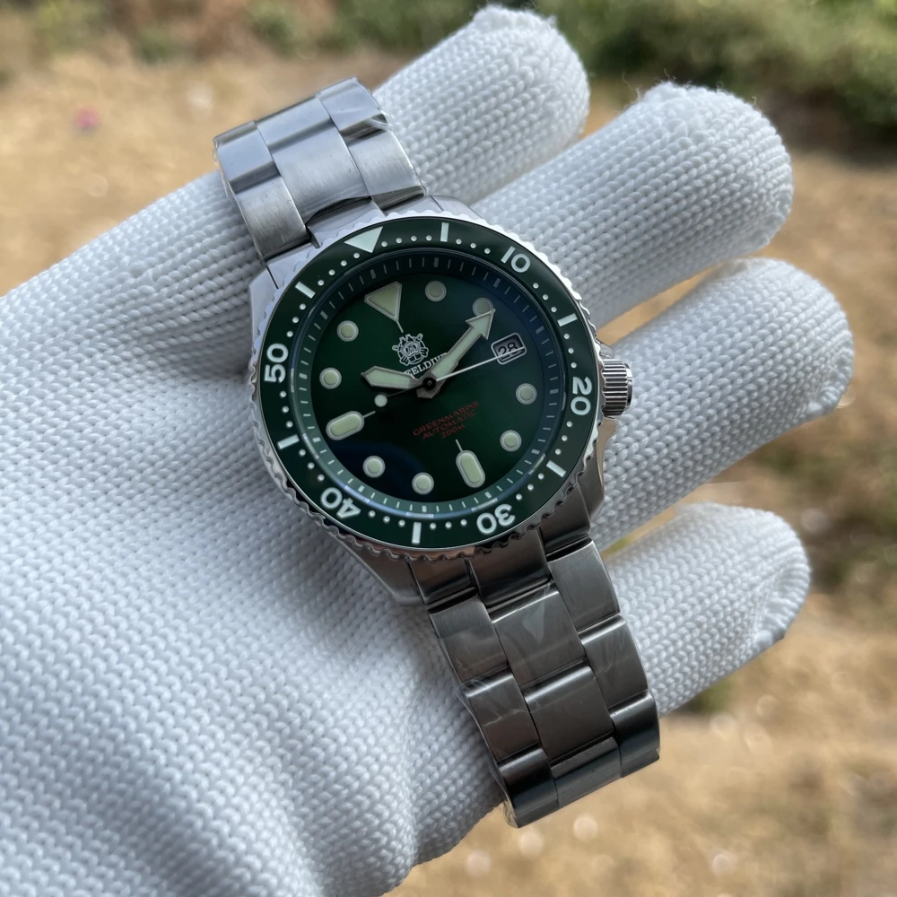 STEELDIVE Mens Mechanical Watches 1996 200M Diver Watch NH35 Movement 316L Steel Waterproof Luminous Automatic Watch
STEELDIVE Mens Mechanical Watches 1996 200M Diver Watch NH35 Movement 316L Steel Waterproof Luminous Automatic Watch
