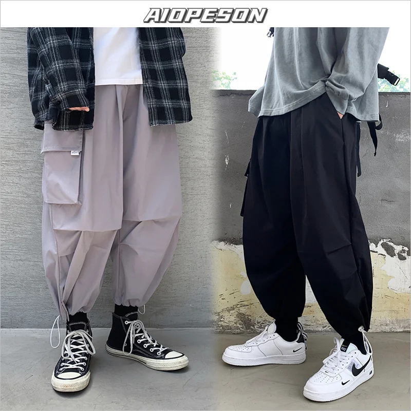 AIOPESON 2021 New Baggy Pockets Men Joggers Sweatpants Solid Color Harajuku Trousers Men Spring Streetwear Korean Pants Men
AIOPESON 2021 New Baggy Pockets Men Joggers Sweatpants Solid Color Harajuku Trousers Men Spring Streetwear Korean Pants Men