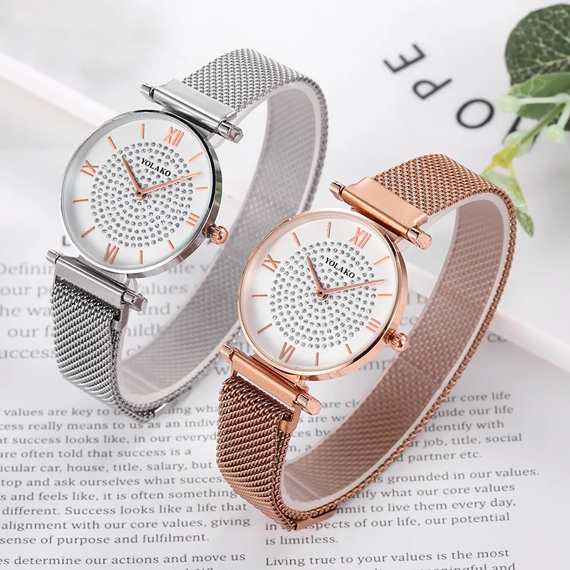 Trends Gypsophila Watches Diamond Fashion Quartz Wrist Watch Leisure Brand Women Mesh Stainless Steel Band Clock Reloj Mujer
Trends Gypsophila Watches Diamond Fashion Quartz Wrist Watch Leisure Brand Women Mesh Stainless Steel Band Clock Reloj Mujer