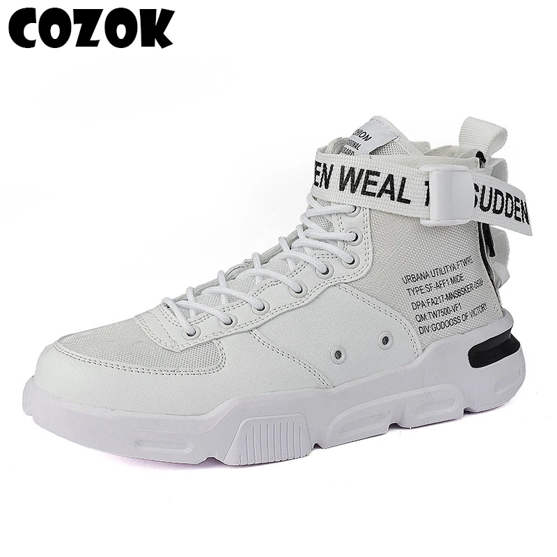 COZOK New Men Skateboarding Shoes High Top Cool Light Weight Sneakers Outdoor Athletic Shoes Man Breathable High Quality Shoes
COZOK New Men Skateboarding Shoes High Top Cool Light Weight Sneakers Outdoor Athletic Shoes Man Breathable High Quality Shoes