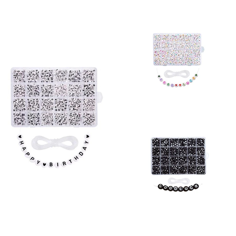 Beaded Acrylic English Letter Beaded DIY Letter Letter Set Bracelet Necklace Jewelry Accessories Making
Beaded Acrylic English Letter Beaded DIY Letter Letter Set Bracelet Necklace Jewelry Accessories Making