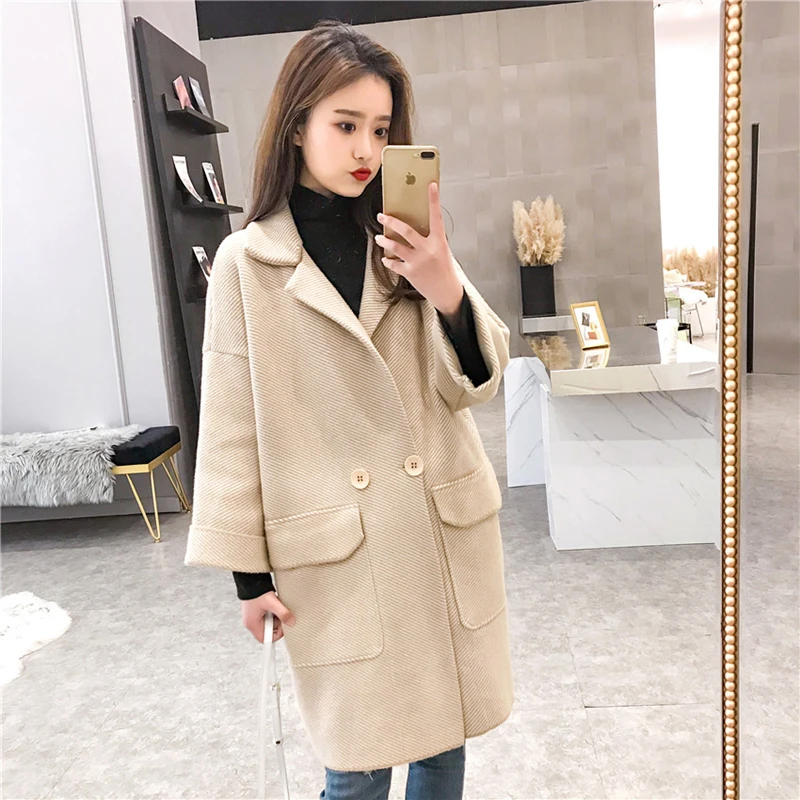 2020 autumn and winter mid-length double-sided knit coat Korean loose sweater women's jacket was thin striped sweater
2020 autumn and winter mid-length double-sided knit coat Korean loose sweater women's jacket was thin striped sweater