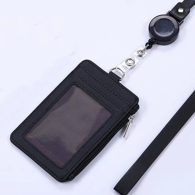 Retractable Badge Lanyard Work Name Business Card Cover Women Men Bank Credit Card Holder PU Leather Bus ID Card Pocket Wallet
Retractable Badge Lanyard Work Name Business Card Cover Women Men Bank Credit Card Holder PU Leather Bus ID Card Pocket Wallet