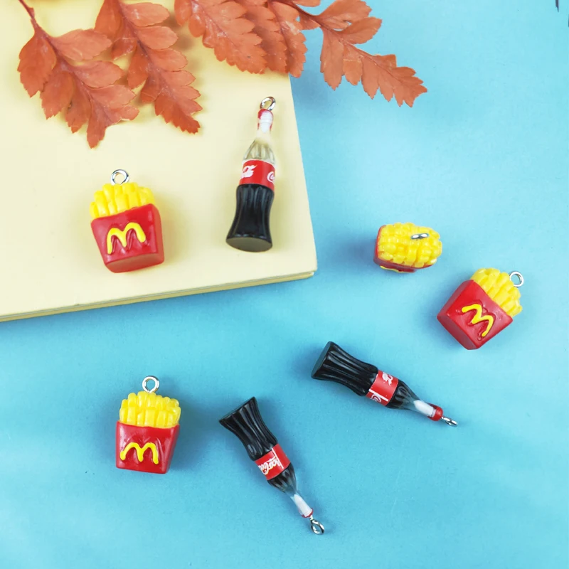 JeQue 20pcs Cute Cola Fries Charms Resin Flat Back Cabochon Bracelets Necklace Earrings Making Accessories DIY Jewelry Pendants
JeQue 20pcs Cute Cola Fries Charms Resin Flat Back Cabochon Bracelets Necklace Earrings Making Accessories DIY Jewelry Pendants