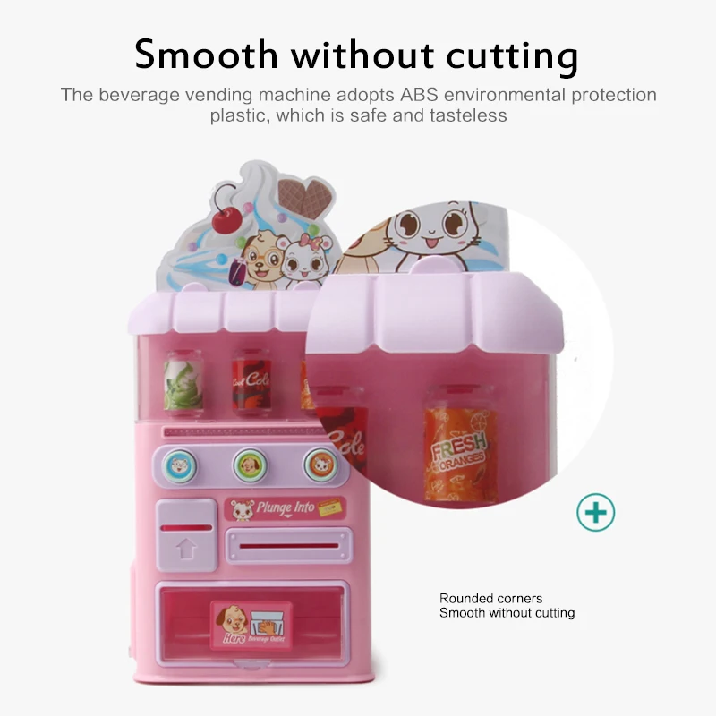 Children's Simulation Mini-coin-operated Beverage Vending Machine Self Service Beverage Cute Funny Toys For Children Baby Gift
Children's Simulation Mini-coin-operated Beverage Vending Machine Self Service Beverage Cute Funny Toys For Children Baby Gift
