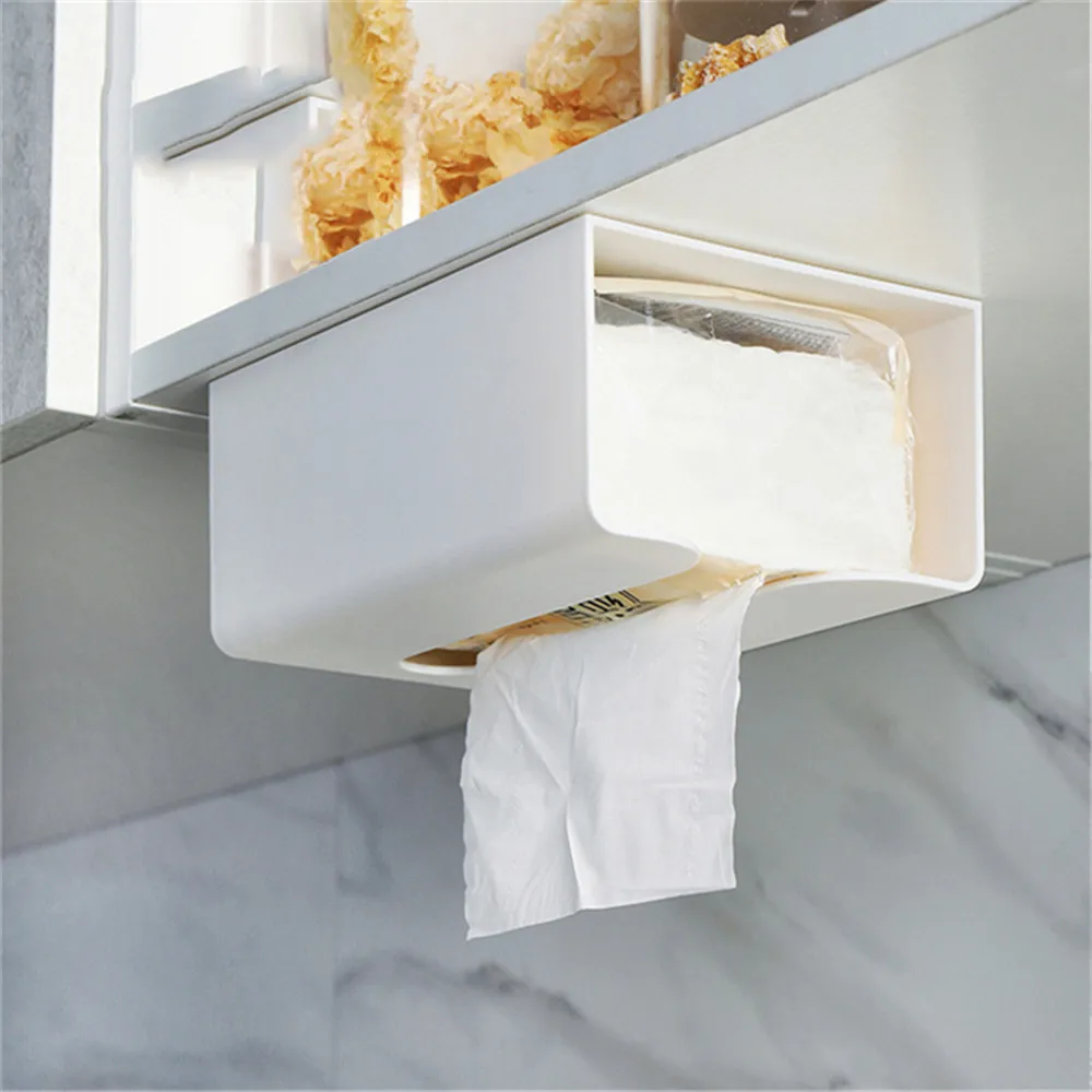 Kitchen Paste Wall-mounted Paper Holder Bathroom Paper Storage Box Toilet Tissue Box
Kitchen Paste Wall-mounted Paper Holder Bathroom Paper Storage Box Toilet Tissue Box