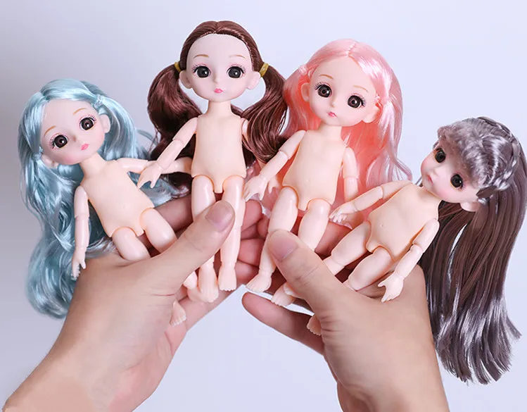 1/12 16cm BJD Doll with 13 Joints Movable Fashion Cartoon Cute Makeup DIY Dress Up Plastic Nude Doll Toys For Girls Gift For Kid
1/12 16cm BJD Doll with 13 Joints Movable Fashion Cartoon Cute Makeup DIY Dress Up Plastic Nude Doll Toys For Girls Gift For Kid
