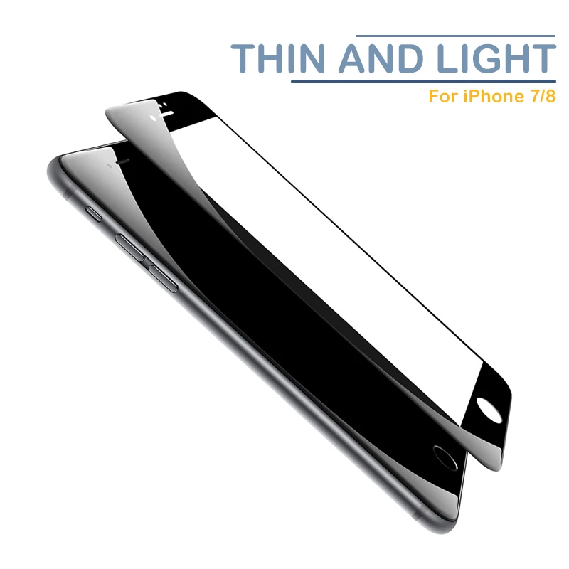 Закаленное стекло с полным покрытием для iPhone 7 8 6 6s Plus защитная пленка экрана X XS Max