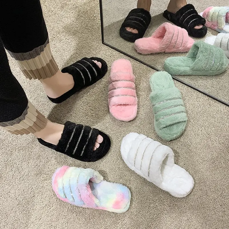 Crystal Spring Women House Zapatillas Mujer Casa Furry Sandals Fashion Faux Fur Warm Shoes Slip on Flats Female Slides Plush 43
Crystal Spring Women House Zapatillas Mujer Casa Furry Sandals Fashion Faux Fur Warm Shoes Slip on Flats Female Slides Plush 43