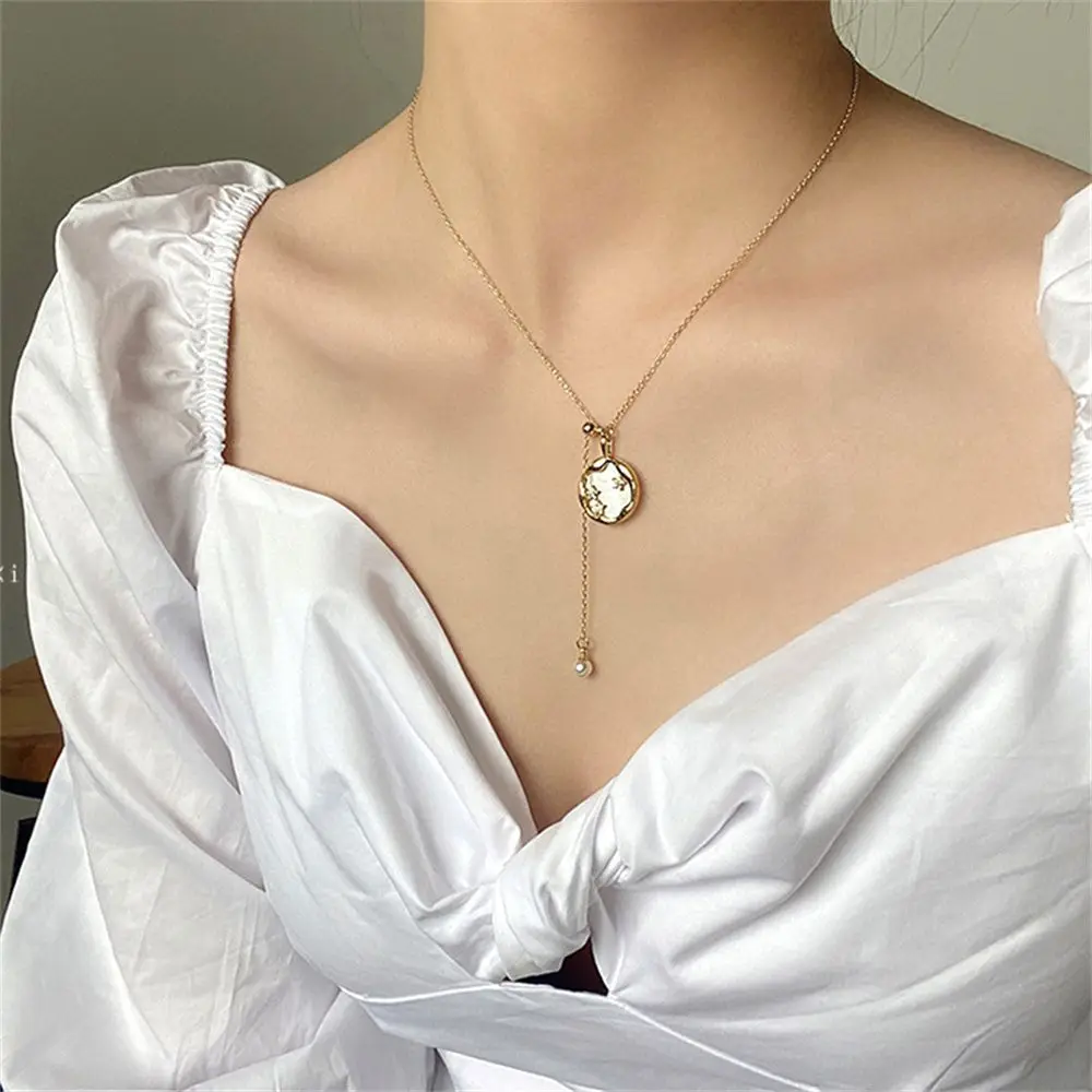 White Shell Pearl Stars Chain Pendant Necklace Stainless Steel Titanium Exquisite Trendy Charm Jewelry Gifts
White Shell Pearl Stars Chain Pendant Necklace Stainless Steel Titanium Exquisite Trendy Charm Jewelry Gifts