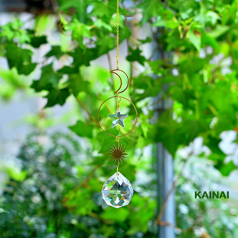 KAINAI Witchy Crystal Sun Catcher Moon Sun Crystal Star 30mm Crystal Prism Window Rainbow Maker Window Crystal Feng Shui Gifts
KAINAI Witchy Crystal Sun Catcher Moon Sun Crystal Star 30mm Crystal Prism Window Rainbow Maker Window Crystal Feng Shui Gifts