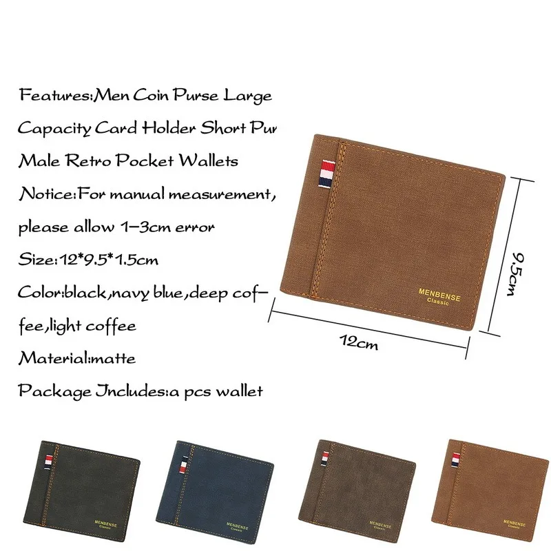 2021 Fashion Vintage Money Bag Men Leather Wallet Short Slim Male Purses Money Credit Card Holders Men Wallet for wholesale
2021 Fashion Vintage Money Bag Men Leather Wallet Short Slim Male Purses Money Credit Card Holders Men Wallet for wholesale