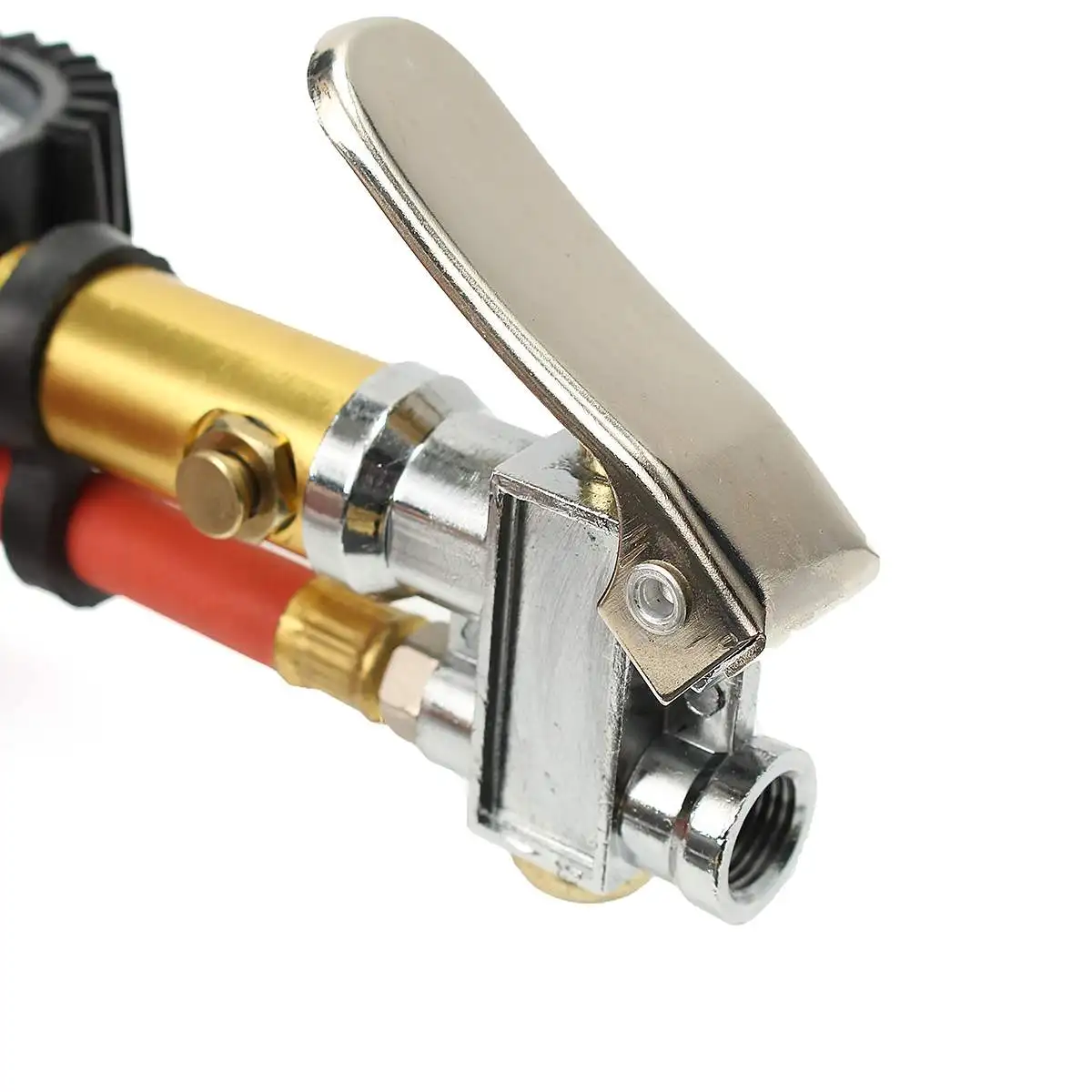 New Air Tire Tyre Inflator Car Auto Motorcycle With Dial Gauge Dual Chuck Shows 0 to 220 PSI Intervals Zinc Alloy+Rubber+Iron
New Air Tire Tyre Inflator Car Auto Motorcycle With Dial Gauge Dual Chuck Shows 0 to 220 PSI Intervals Zinc Alloy+Rubber+Iron