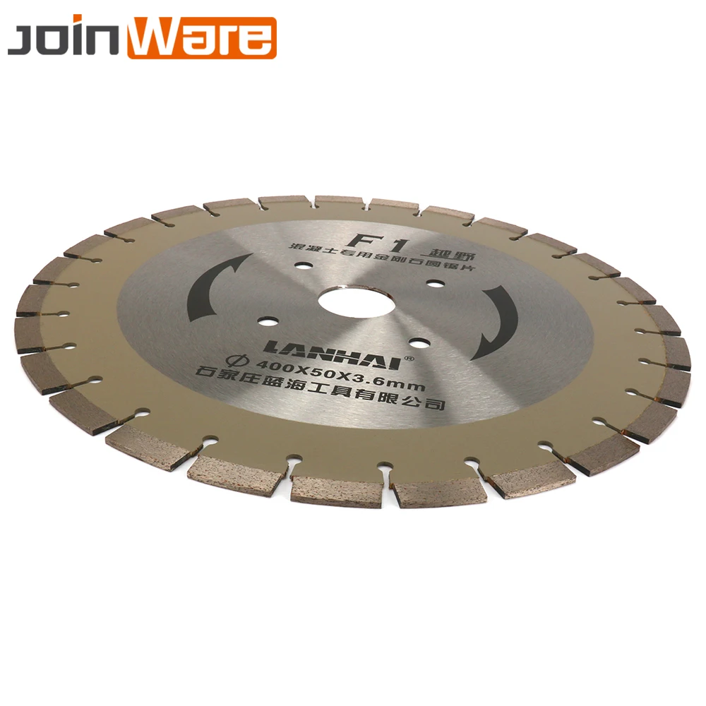 

400MM 16" Welded Diamond Segmented Saw Blade Disc Brazed For Granite Marble Concrete Road Cutting Tools Bore 50MM 2" New