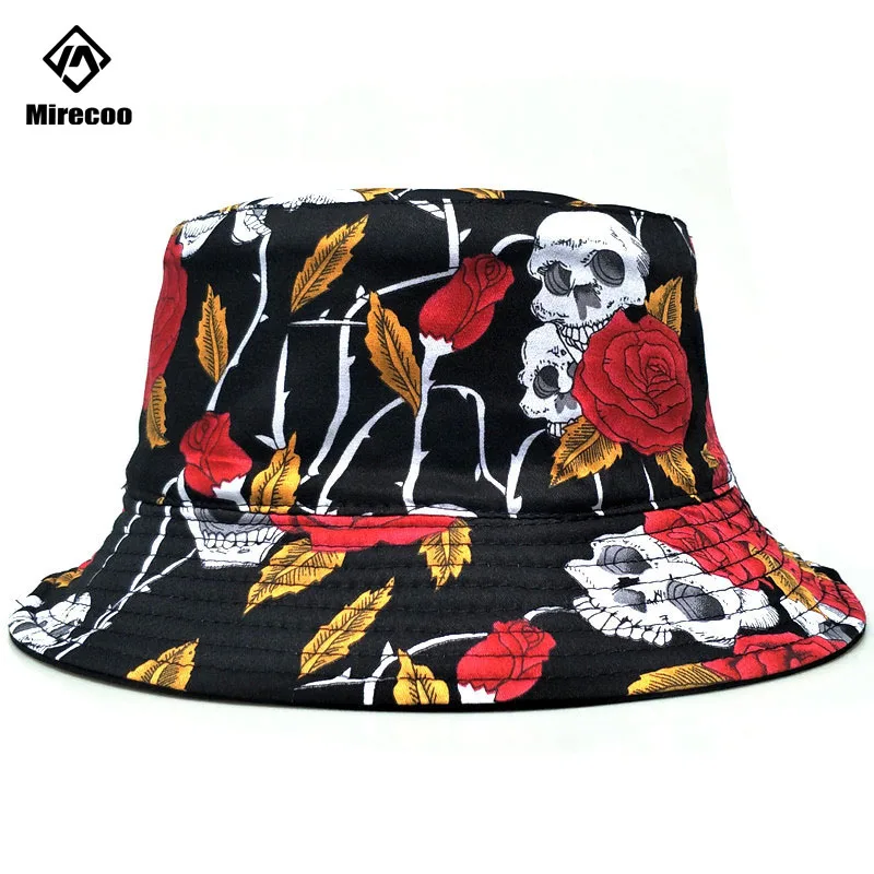 Hat Bucket Cap Skull Rose Print Cotton Casual Adults Bucket Hat Cap Fishing Fisherman Beach Festival Sun High Quality Fashion
Hat Bucket Cap Skull Rose Print Cotton Casual Adults Bucket Hat Cap Fishing Fisherman Beach Festival Sun High Quality Fashion