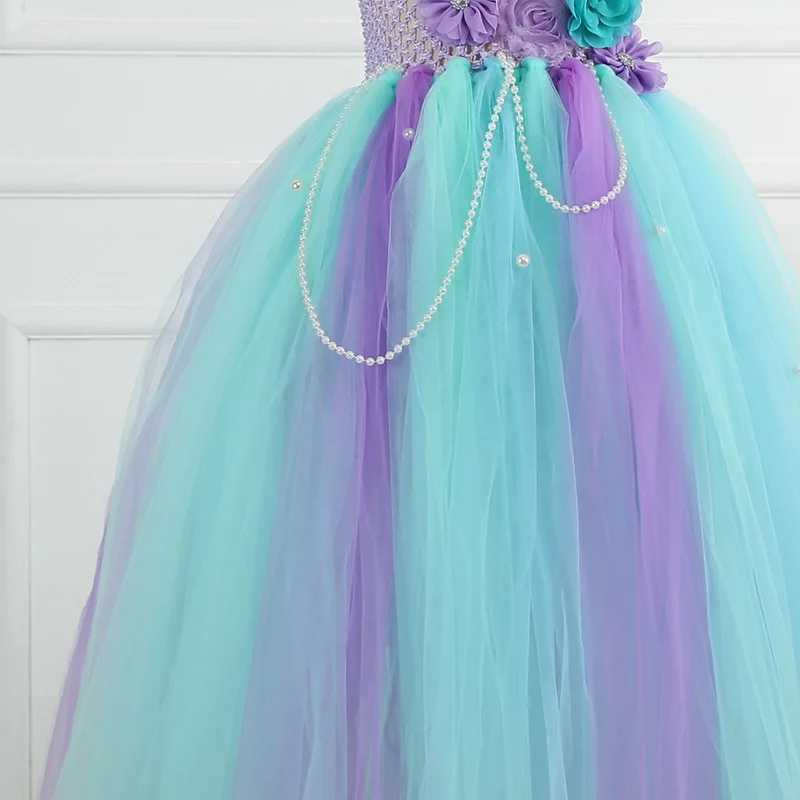 Girls Candy Mermaid Long Tulle Dress With Headband For Kids Halloween Dress Up Birthday Party Mermaid Costume Vestidos 2-10 Yr
Girls Candy Mermaid Long Tulle Dress With Headband For Kids Halloween Dress Up Birthday Party Mermaid Costume Vestidos 2-10 Yr