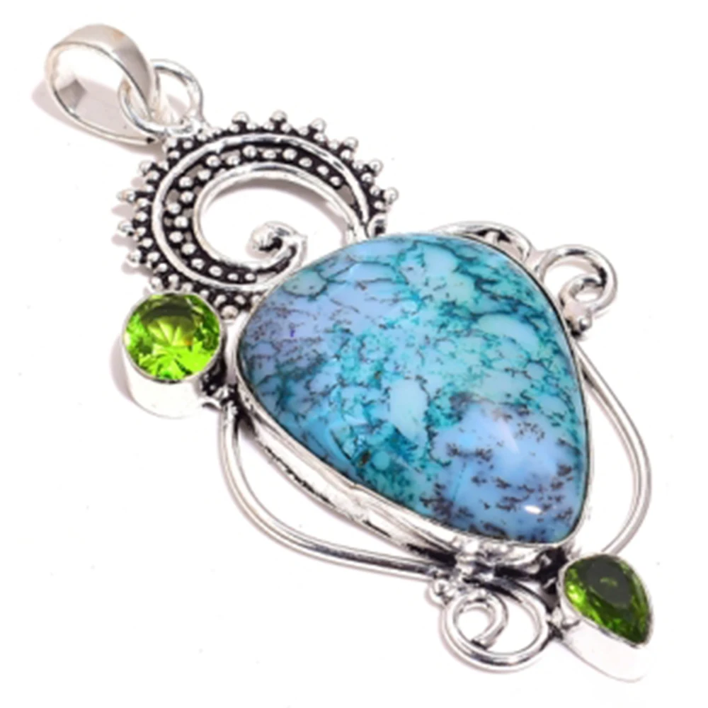 Genuine Dendrite Opal + Peridot Pendant Silver Overlay over Copper , Hand made Women Jewelry gift P8634
Genuine Dendrite Opal + Peridot Pendant Silver Overlay over Copper , Hand made Women Jewelry gift P8634