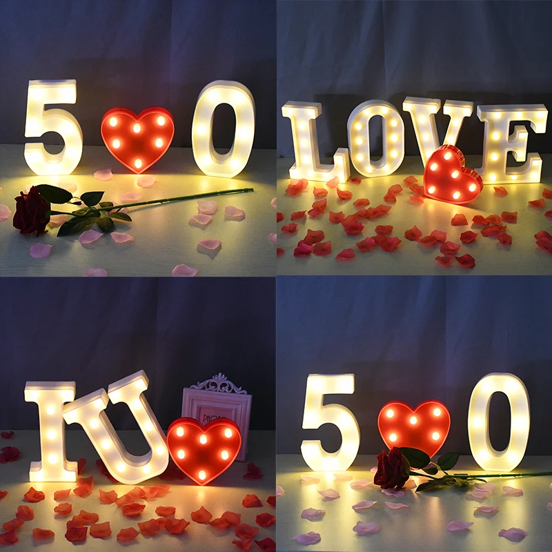 Shiny LED Night Lamp A-Z Letter 0-9 Digital Marquee Alphabet Light Indoor Decor Wall Hanging Lamp Wedding Party LED Night Light 
Shiny LED Night Lamp A-Z Letter 0-9 Digital Marquee Alphabet Light Indoor Decor Wall Hanging Lamp Wedding Party LED Night Light