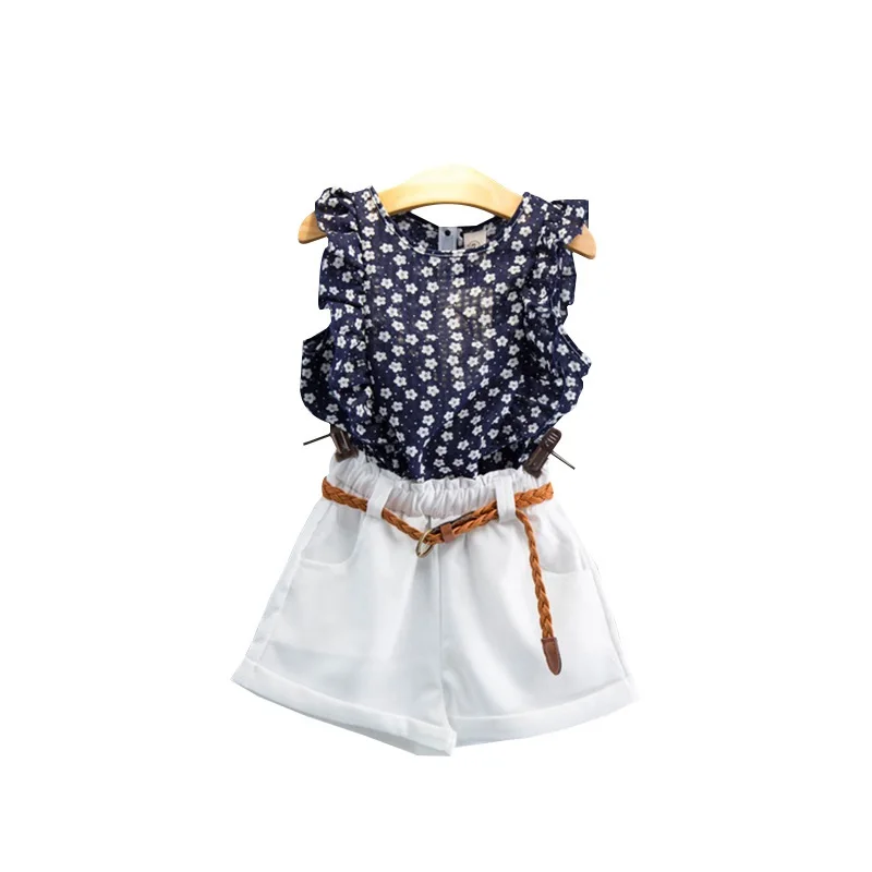2020 New Arrivals Summer Children Sets Sleeveless Ruffles Print Floral Tops Sashes Shorts Casual 2Pcs Girls Clothes Sets 2-7T
2020 New Arrivals Summer Children Sets Sleeveless Ruffles Print Floral Tops Sashes Shorts Casual 2Pcs Girls Clothes Sets 2-7T