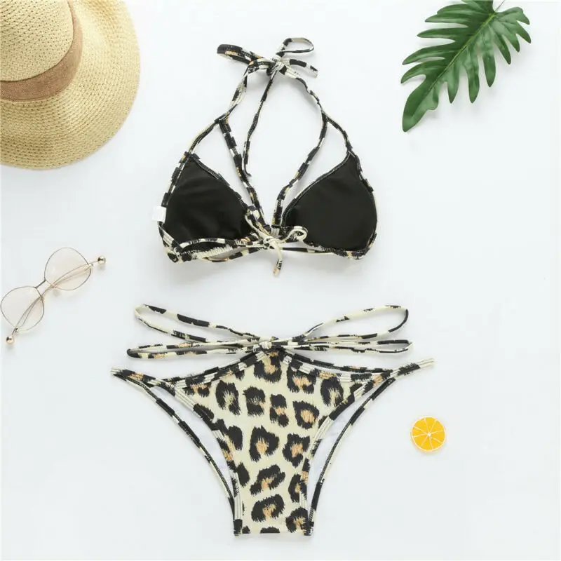2020 New Women Sexy Swimwear Two-Piece Swimsuits Ladies Strappy Bikini Sets Sexy leopard beach clothes
2020 New Women Sexy Swimwear Two-Piece Swimsuits Ladies Strappy Bikini Sets Sexy leopard beach clothes