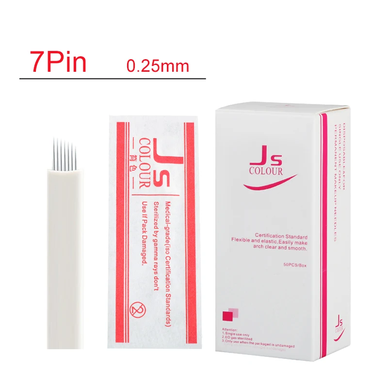 Professional Tattoo Microblading Permanent Makeup Needles Eyebrow Manual Bevel Flex Blades 7 Pin 50PCS for Machine and Pen
Professional Tattoo Microblading Permanent Makeup Needles Eyebrow Manual Bevel Flex Blades 7 Pin 50PCS for Machine and Pen