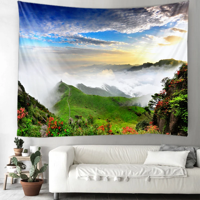 Green hills and white clouds landscape tapestry hippie bohemian wall decoration tapestry bedroom decoration tapestry
Green hills and white clouds landscape tapestry hippie bohemian wall decoration tapestry bedroom decoration tapestry