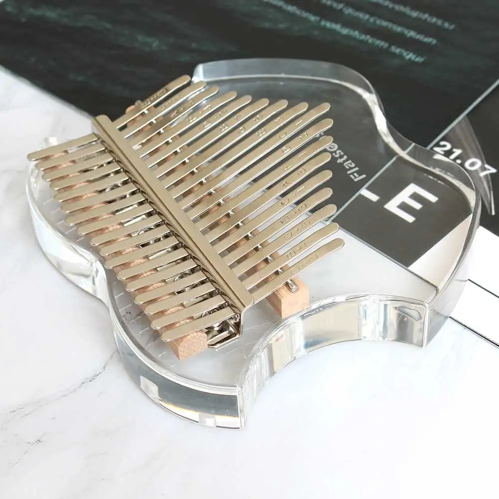 17 Keys Kalimba Percussion Musical Instrument Acrylic Thumb Finger Piano African Sanza Mbira Flatsons Transparent Apple Shaped
17 Keys Kalimba Percussion Musical Instrument Acrylic Thumb Finger Piano African Sanza Mbira Flatsons Transparent Apple Shaped