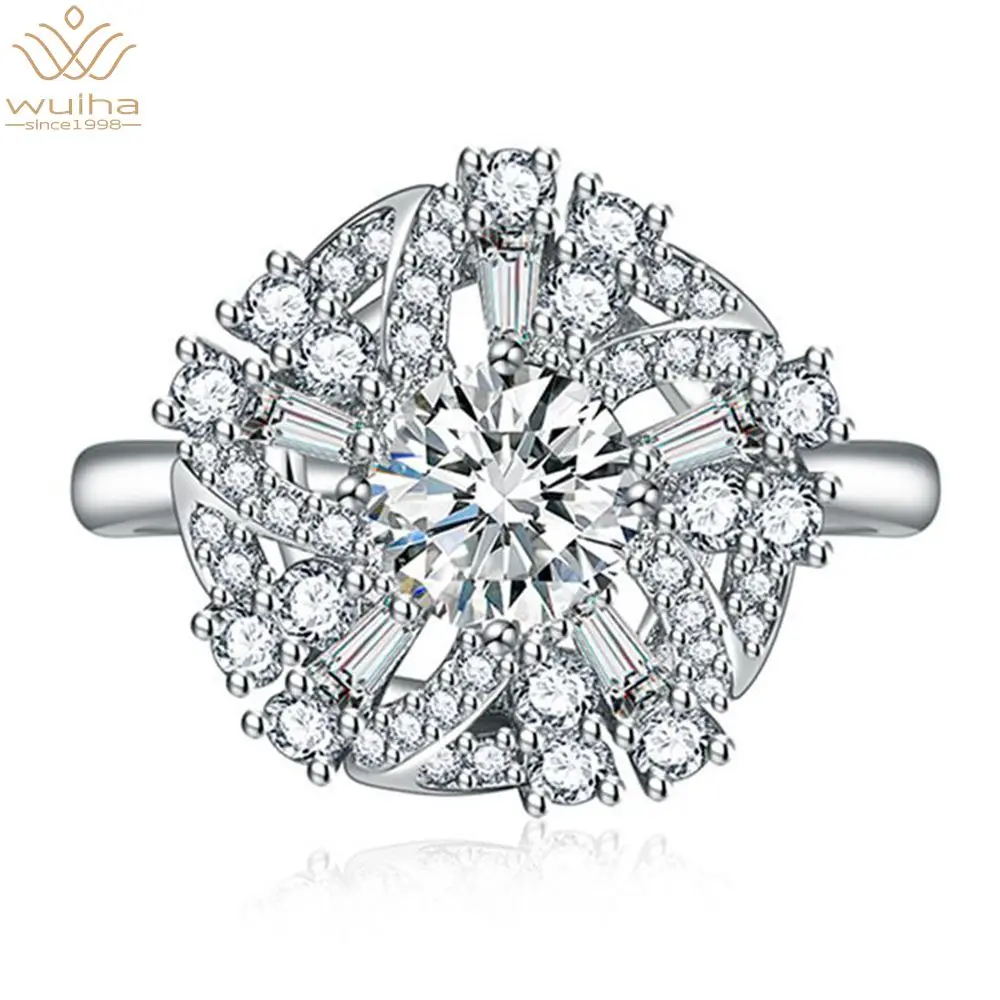 WUIHA Luxury 100% 925 Sterling Silver High Carbon Diamond Emerald Amethyst Citrine Ruby Pink Gemstone Ring Creative Fine Jewelry
WUIHA Luxury 100% 925 Sterling Silver High Carbon Diamond Emerald Amethyst Citrine Ruby Pink Gemstone Ring Creative Fine Jewelry