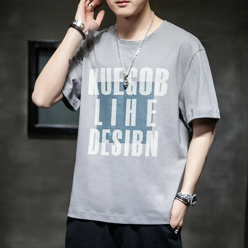 T-shirt men's summer 2021 new trendy brand trend cotton casual half-sleeved clothes loose Korean compassionate
T-shirt men's summer 2021 new trendy brand trend cotton casual half-sleeved clothes loose Korean compassionate