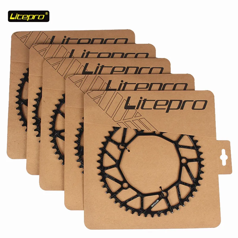Litepro 130BCD 9 10 11 скоростей полый ЧПУ сплав одинарный диск цепное колесо дорожный