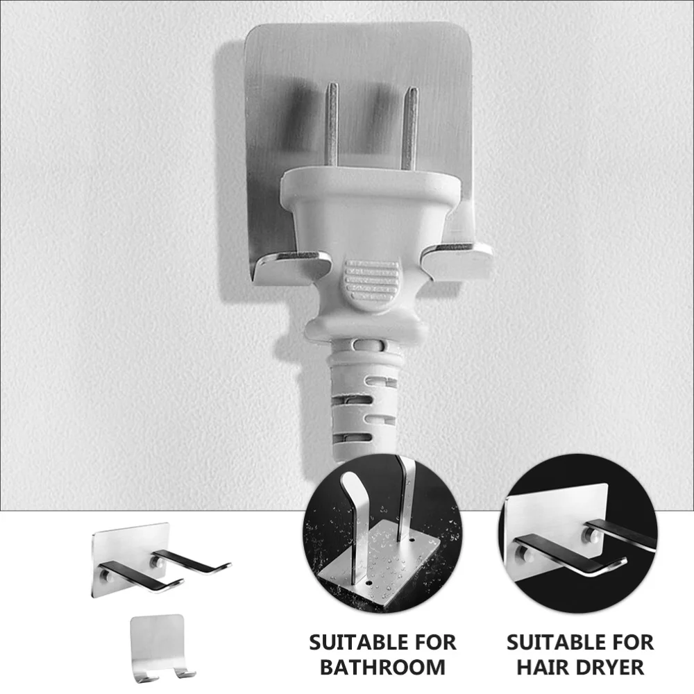 2Pcs Hair Dryer Holder Wall Mounted Stainless Steel Hair Dryer Stand Organizer
2Pcs Hair Dryer Holder Wall Mounted Stainless Steel Hair Dryer Stand Organizer