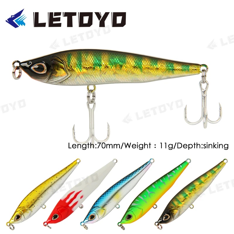 LETOYO VIB Sinking Fishing Lure Jigging 70mm 11g Hard Plastic Vibration Baits For Bass Pike Winter Ice Artificial Tackle
LETOYO VIB Sinking Fishing Lure Jigging 70mm 11g Hard Plastic Vibration Baits For Bass Pike Winter Ice Artificial Tackle