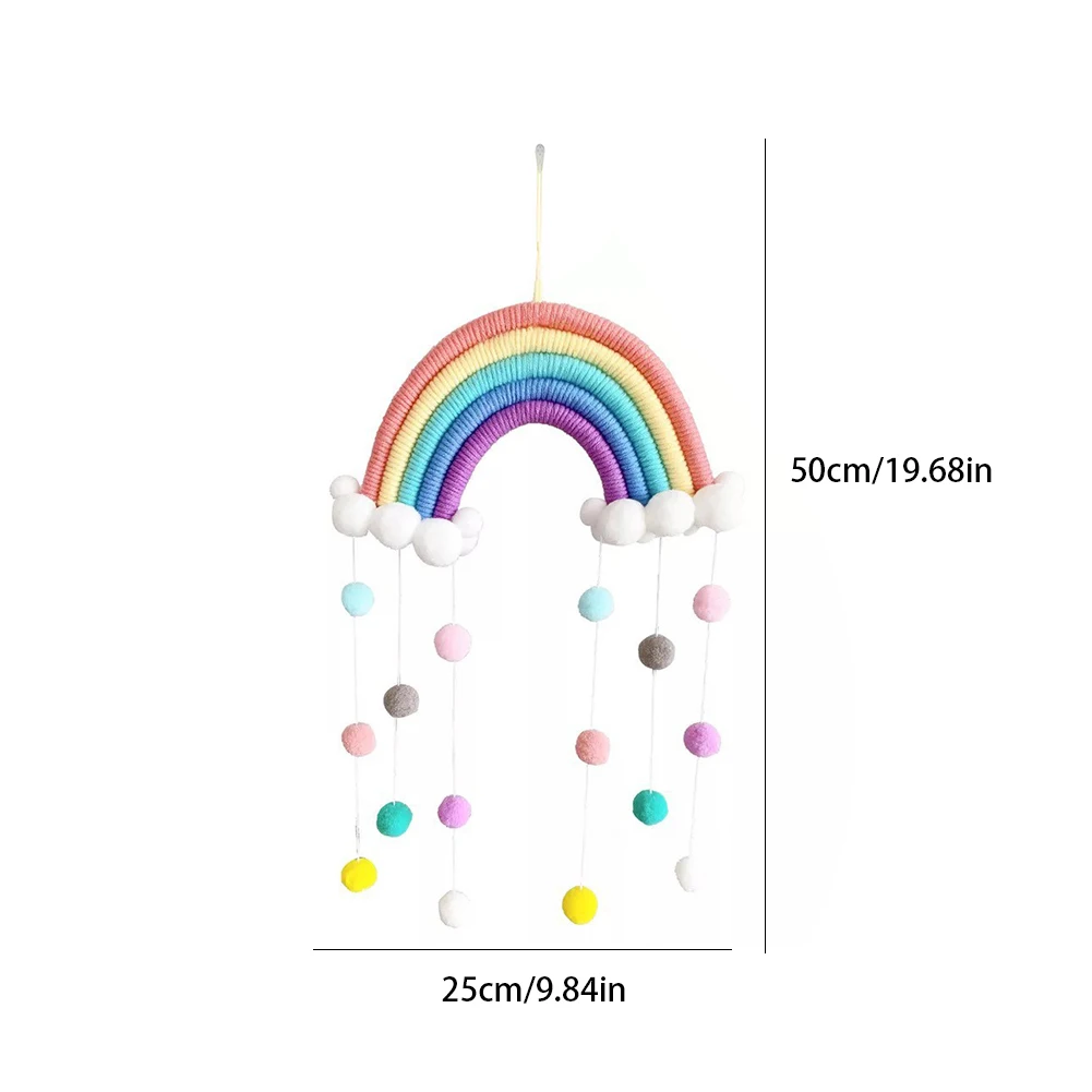 Rainbow Hanging Ornament DIY Rope Handmade Woven Wall Decor Baby Girls Room Decor Home Nursery Decor Wall Hanging Decor
Rainbow Hanging Ornament DIY Rope Handmade Woven Wall Decor Baby Girls Room Decor Home Nursery Decor Wall Hanging Decor