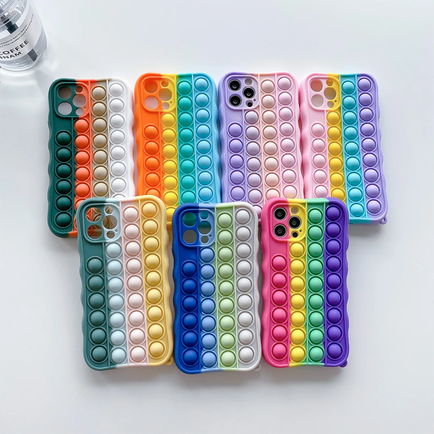 For IPhone 11 12 Pro Max XS 8 7 6 6S Plus X SE XR 12 Mini Case Reliver Stress Push It Relieve Stress Rainbow Phone Cases Rubber
For IPhone 11 12 Pro Max XS 8 7 6 6S Plus X SE XR 12 Mini Case Reliver Stress Push It Relieve Stress Rainbow Phone Cases Rubber