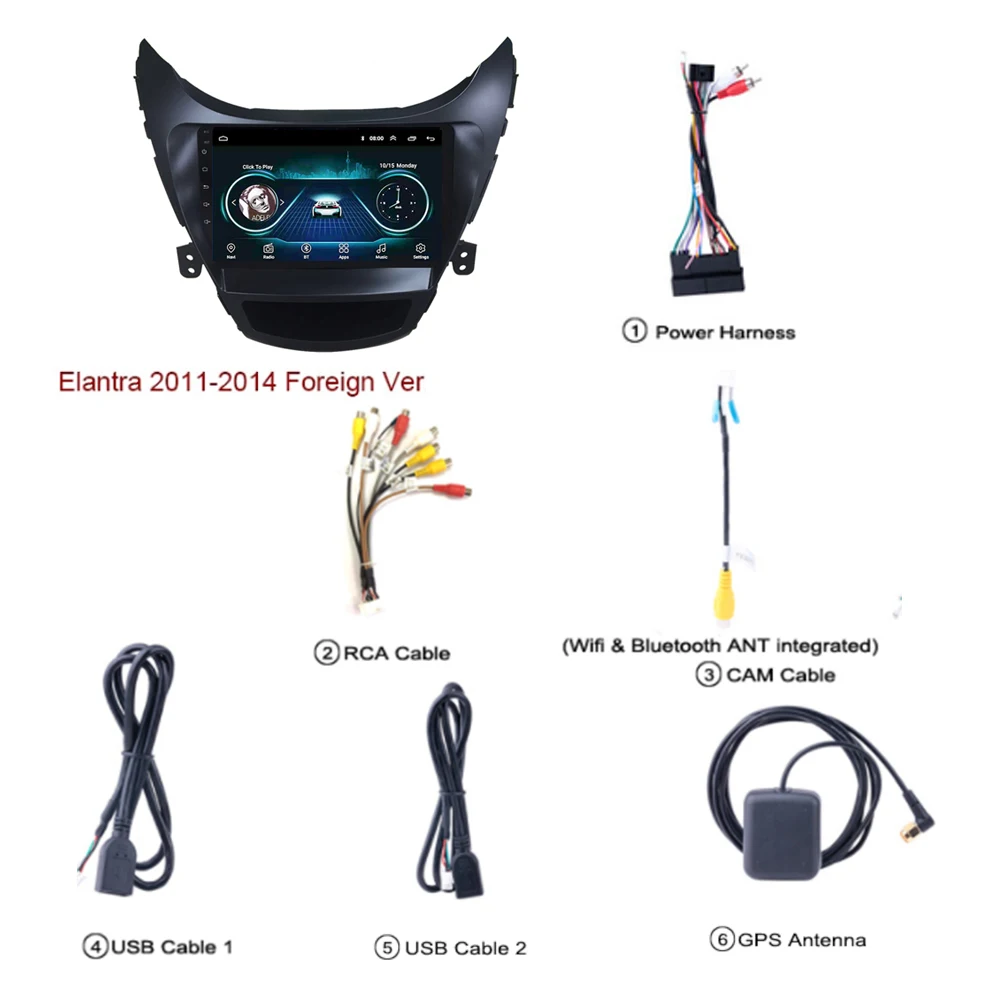 2.5D Android 8.1 for Hyundai Elantra 2012 2013 Car Radio Multimedia Video Player Navigation GPS Wifi 2 din AutoRadio Stereo
2.5D Android 8.1 for Hyundai Elantra 2012 2013 Car Radio Multimedia Video Player Navigation GPS Wifi 2 din AutoRadio Stereo