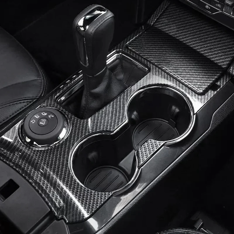 Carbon Fiber Car Gear Shift Cup Holder Panel Cover Decoration for Ford Explorer 2013-2018 
Carbon Fiber Car Gear Shift Cup Holder Panel Cover Decoration for Ford Explorer 2013-2018
