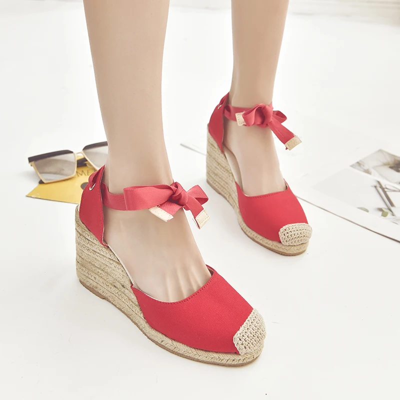 Summer Women's Espadrille Ankle Strap Sandals Comfortable Slippers Ladies Womens Casual Shoes Breathable Flax Hemp Canvas Pumps 
Summer Women's Espadrille Ankle Strap Sandals Comfortable Slippers Ladies Womens Casual Shoes Breathable Flax Hemp Canvas Pumps