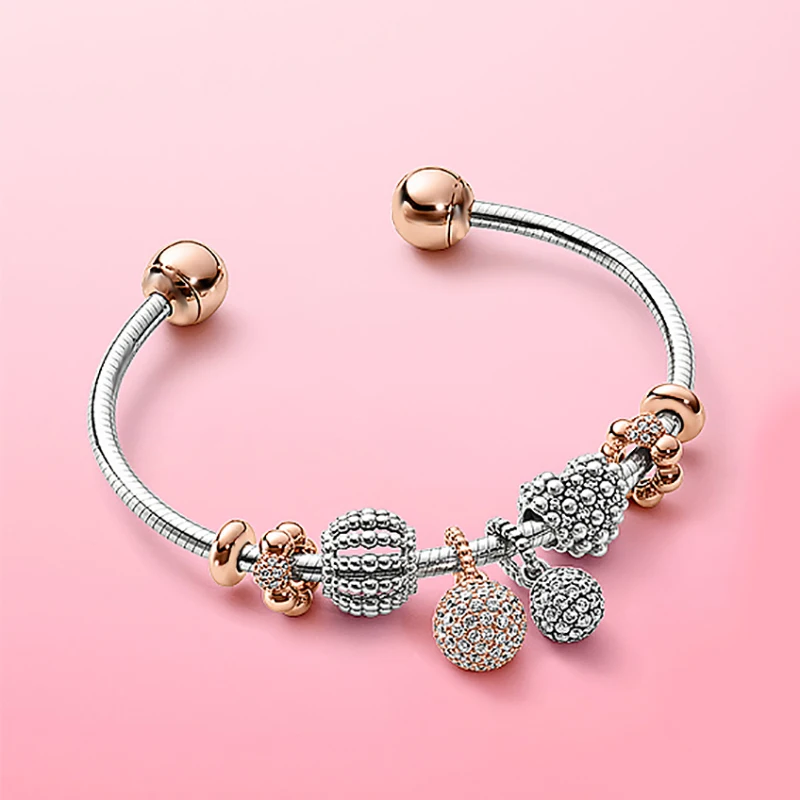 2020 new 100% 925 pure silver pandora Fit Hollow-out heart set ball pendant open bracelet fashion high quality Valentine's Gift
2020 new 100% 925 pure silver pandora Fit Hollow-out heart set ball pendant open bracelet fashion high quality Valentine's Gift