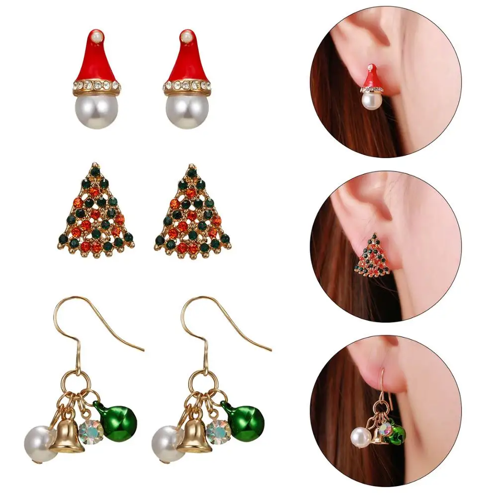 New Fashion Dangle Drop Korean Christmas Earrings Women New Year Christmas Tree Socks Bells Santa Claus Earring kolczyki Jewelry
New Fashion Dangle Drop Korean Christmas Earrings Women New Year Christmas Tree Socks Bells Santa Claus Earring kolczyki Jewelry