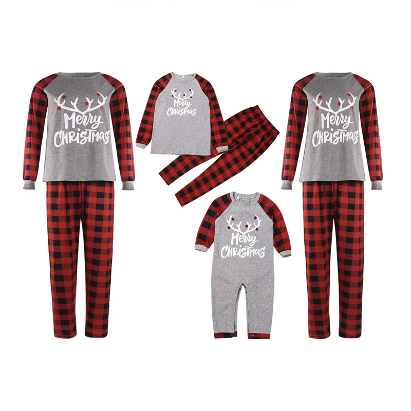 2020 Merry Christmas Family Pajamas Set Adult Kid Baby Sleepwear Long Sleeve Red Black Plaid Pyj's Matching Outfits Xmas Clothes
2020 Merry Christmas Family Pajamas Set Adult Kid Baby Sleepwear Long Sleeve Red Black Plaid Pyj's Matching Outfits Xmas Clothes