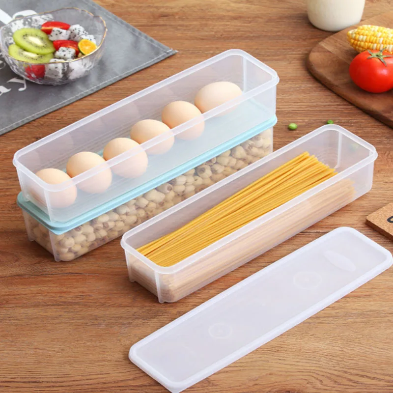 Sealed Noodle Crisper Plastic Refrigerator Storage Box Food Storage Supplies Food Fruit Crisper Kitchen Tidying Tools
Sealed Noodle Crisper Plastic Refrigerator Storage Box Food Storage Supplies Food Fruit Crisper Kitchen Tidying Tools