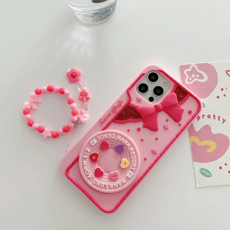 3D Pink Cute Kawaii Camera With Bow Silicone Phone Case For iphone 12 Mini 11 Pro Max X XR XS Max 6 7 8 Plus SE 2020 Back Cover
3D Pink Cute Kawaii Camera With Bow Silicone Phone Case For iphone 12 Mini 11 Pro Max X XR XS Max 6 7 8 Plus SE 2020 Back Cover