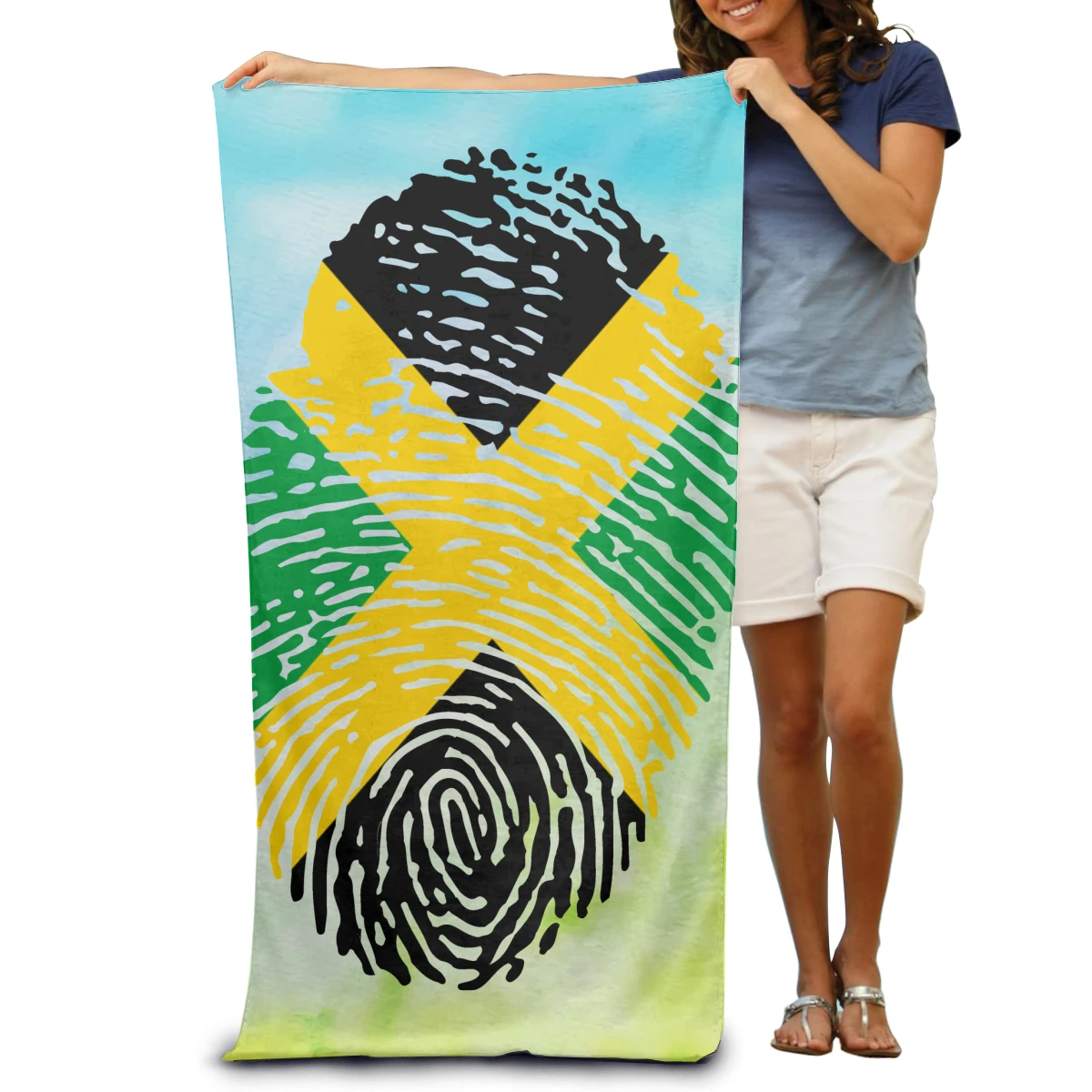 Jamaica Fingerprint Towel Surf Beach Wetsuit Bath Watersports Activities Adults Men Women Swimming Resort Gym Sports Washcloth
Jamaica Fingerprint Towel Surf Beach Wetsuit Bath Watersports Activities Adults Men Women Swimming Resort Gym Sports Washcloth