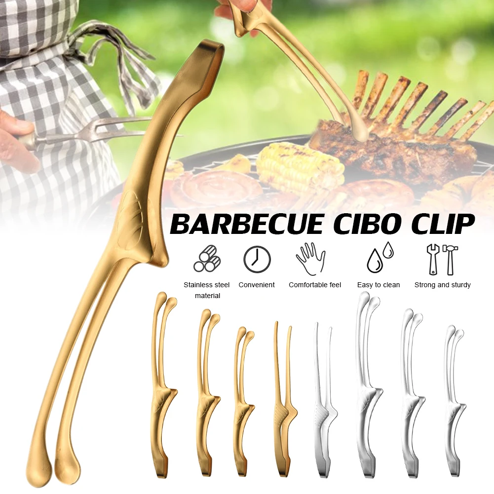 BBQ Food Tongs Korean Barbeque Food Clip Stainless Steel Grill Cooking Tongs Food Prep Serving Kitchen Gadget Grill Steak Clamp
BBQ Food Tongs Korean Barbeque Food Clip Stainless Steel Grill Cooking Tongs Food Prep Serving Kitchen Gadget Grill Steak Clamp