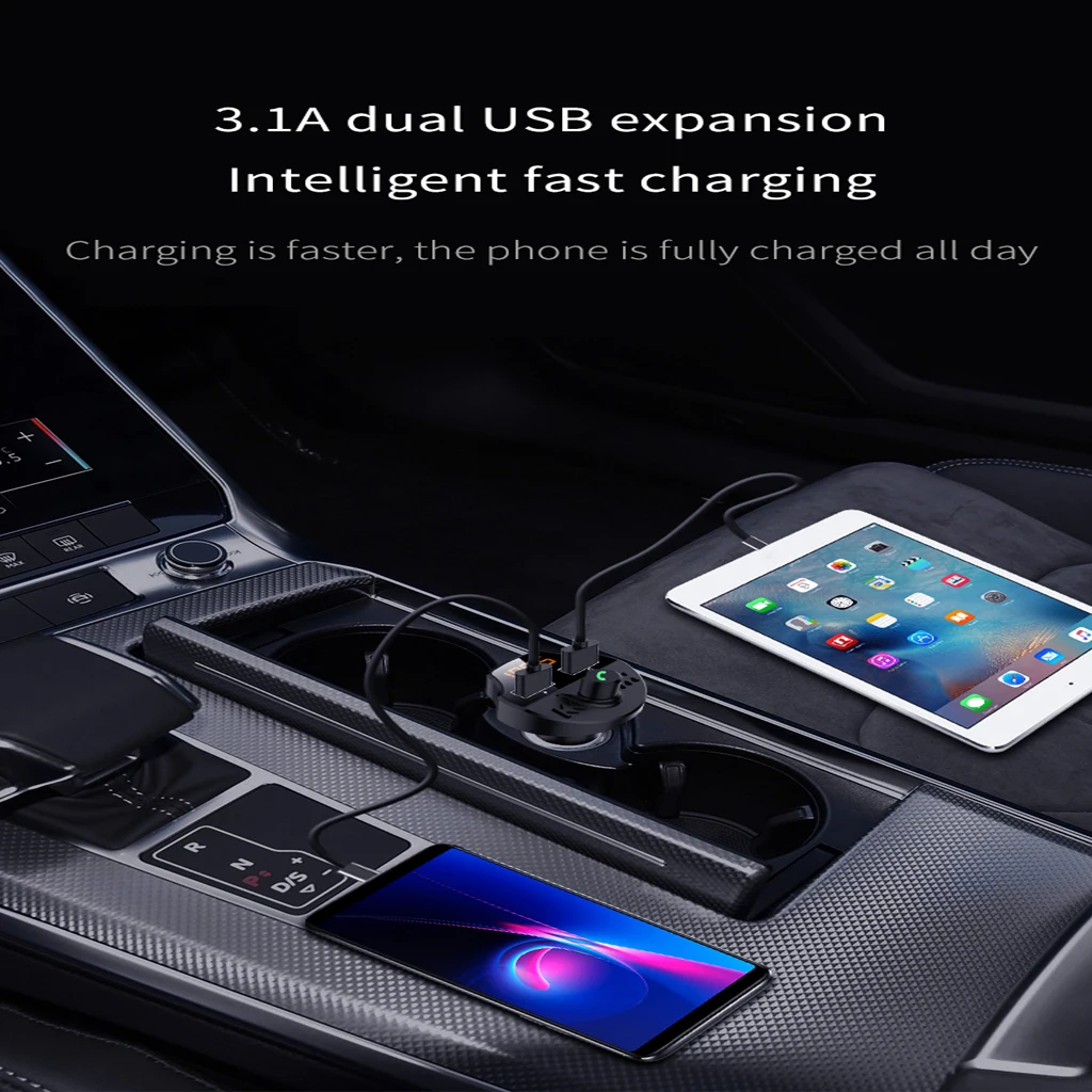 Car Kit Handsfree Wireless BT5.0 FM Transmitter LCD MP3 Player Audio Smartphone USB Charger DC 12V Dual USB Car Accessories
Car Kit Handsfree Wireless BT5.0 FM Transmitter LCD MP3 Player Audio Smartphone USB Charger DC 12V Dual USB Car Accessories