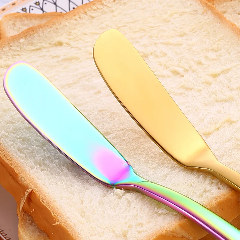 Stainless Steel Butter Knife Cheese Dessert Jam Spreaders Cream Gold Black Rose Gold Knifes Western Cutlery Breakfast Tool
Stainless Steel Butter Knife Cheese Dessert Jam Spreaders Cream Gold Black Rose Gold Knifes Western Cutlery Breakfast Tool