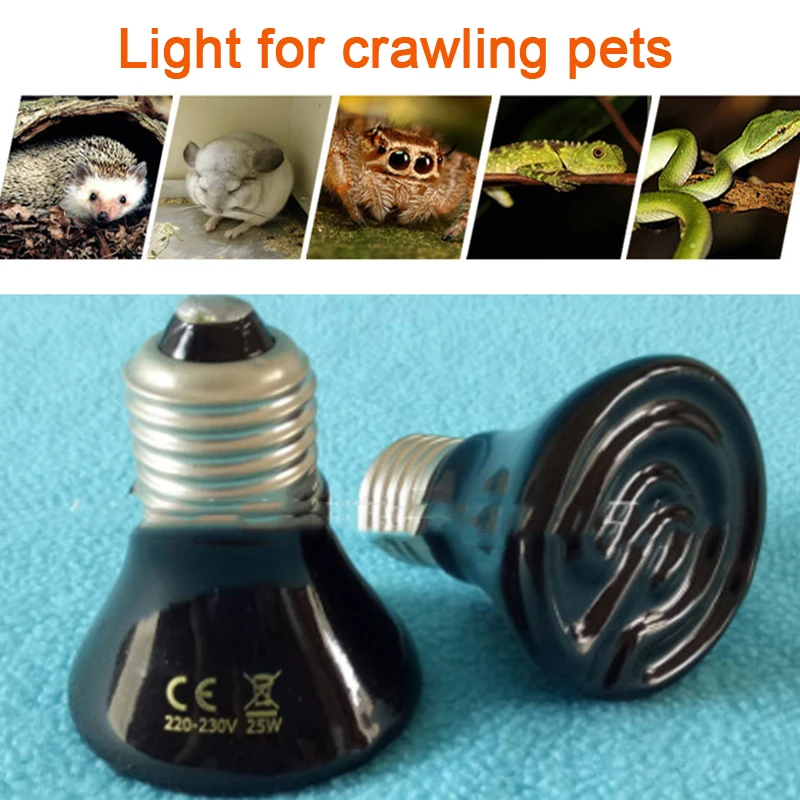 25/50/75/100W Reptile Heat Lamp Bulb Ceramic Heat Emitter No Harm No Light Infrared Heater Lamp for Chicken Coop Lizard Aquarium
25/50/75/100W Reptile Heat Lamp Bulb Ceramic Heat Emitter No Harm No Light Infrared Heater Lamp for Chicken Coop Lizard Aquarium