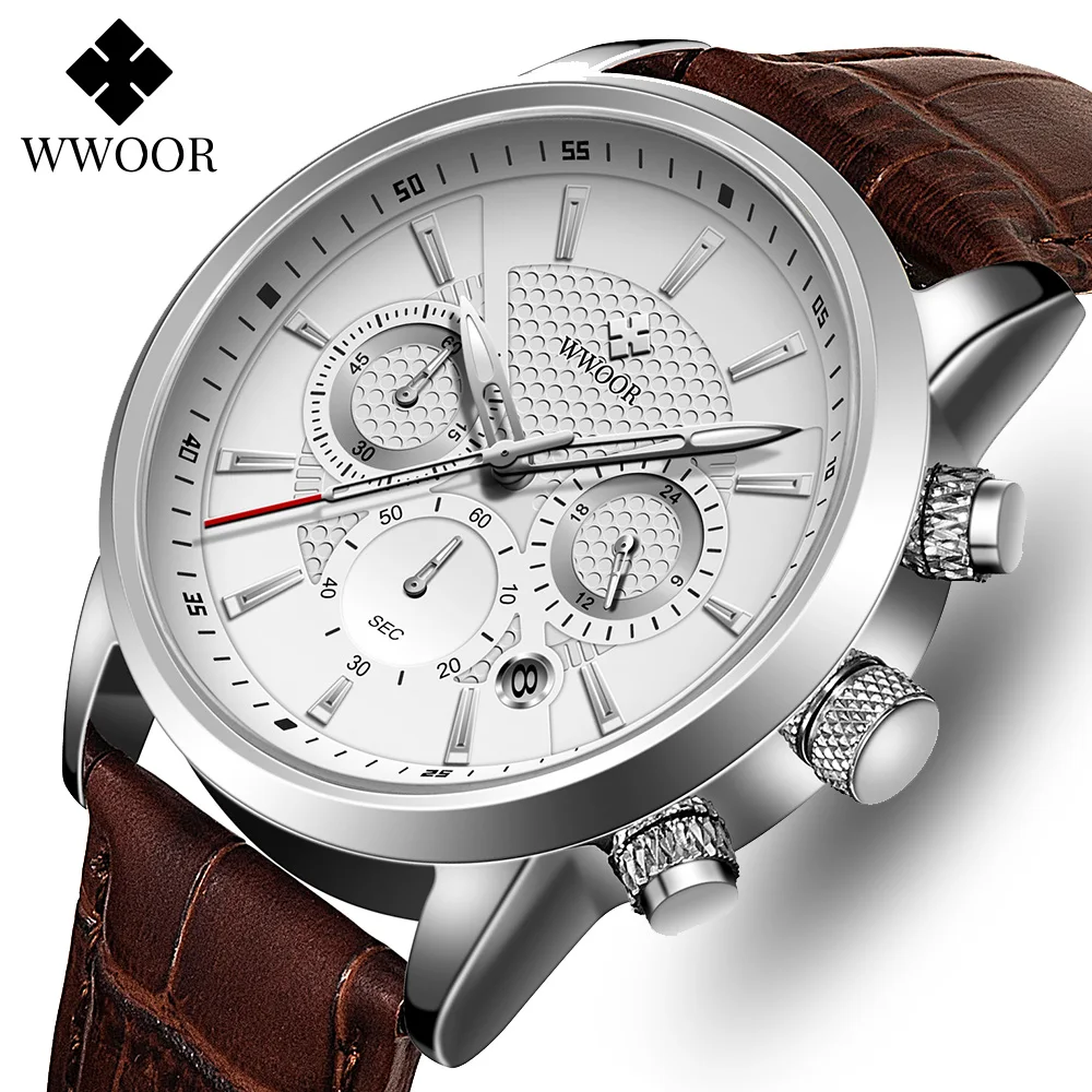 WWOOR New Business Watches For Mens Genuine Leather Luminous Military Man Clock Waterproof Date Quartz Wristwatches Montre Homme
WWOOR New Business Watches For Mens Genuine Leather Luminous Military Man Clock Waterproof Date Quartz Wristwatches Montre Homme