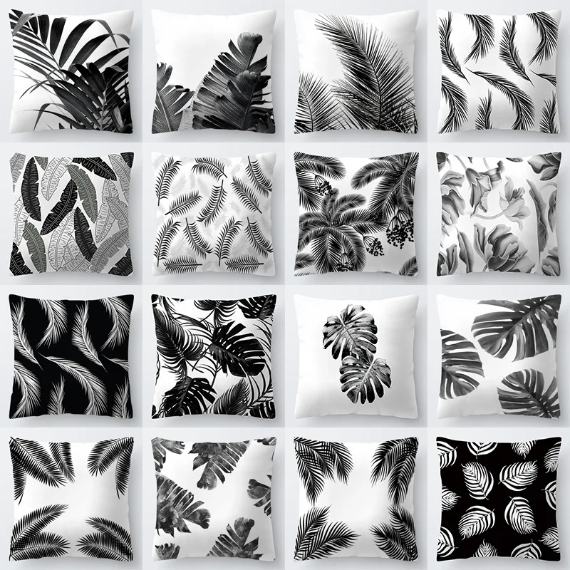 Ink Painting Cushion Cover 45x45 Black White Leaves Printed Decorative Sofa Cushions Pillowcases Polyester Pillows Cover
Ink Painting Cushion Cover 45x45 Black White Leaves Printed Decorative Sofa Cushions Pillowcases Polyester Pillows Cover